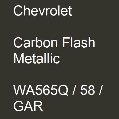 Chevrolet, Carbon Flash Metallic, WA565Q / 58 / GAR.